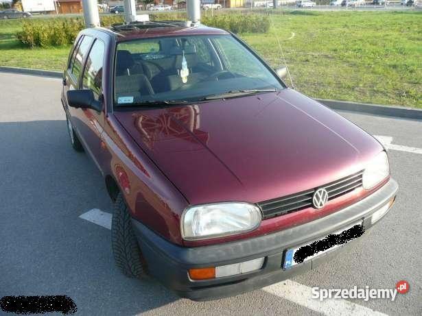 VOLKSWAGEN GOLF III 16 EUROPE 5 drzwiowy Rok produkcji 1993 mazowieckie