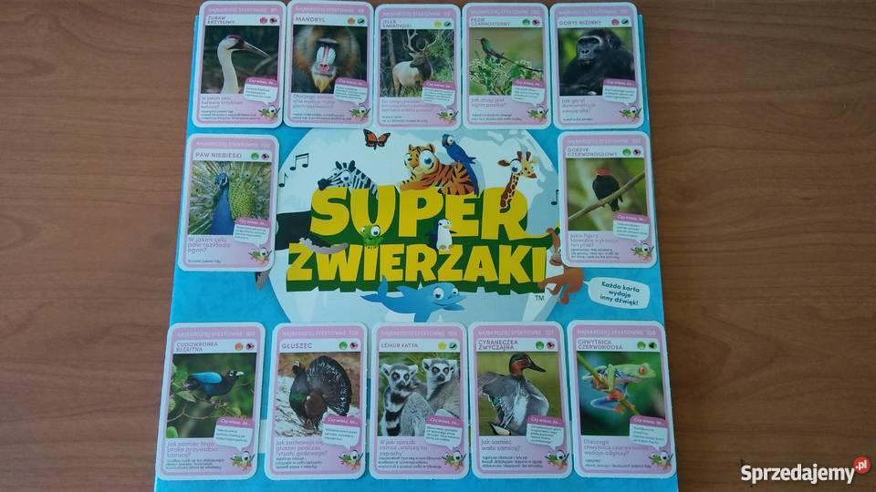 Nowe komplet Super Zwierzaki karty album 2 lata+ Giżycko