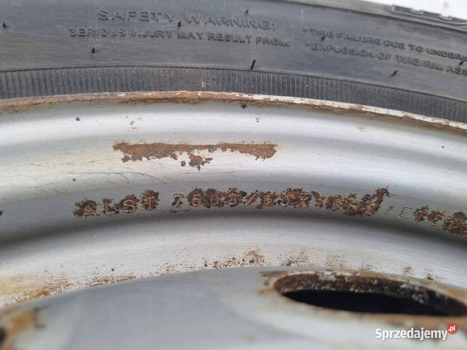 KOŁO ZAPASOWE Zapas felga 20565 R16C 5x115 ET50 stalowe Rudka