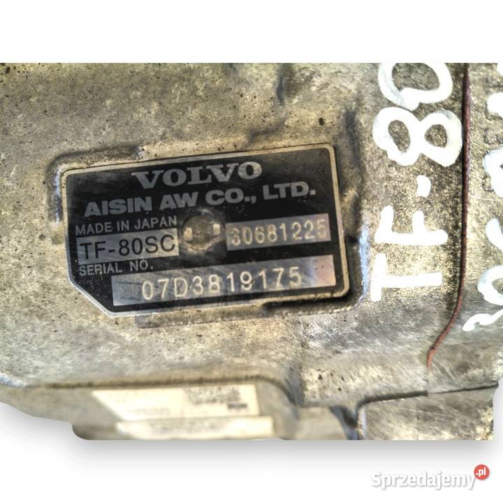SKRZYNIA BIEGÓW 30681225 Volvo XC70 II 24 D5 Skrzynie biegów manualne Chełm sprzedam