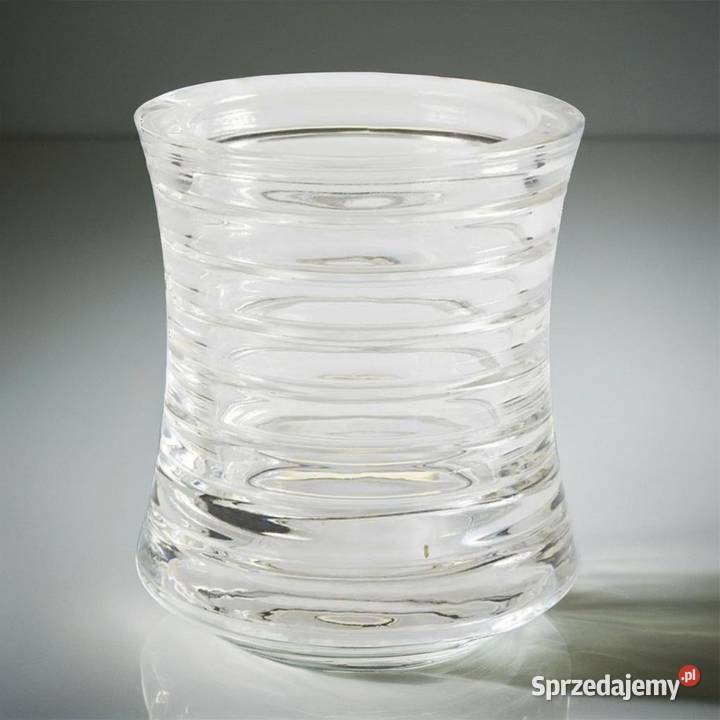 Świecznik lampion szklany grube szkło Poznań sprzedam