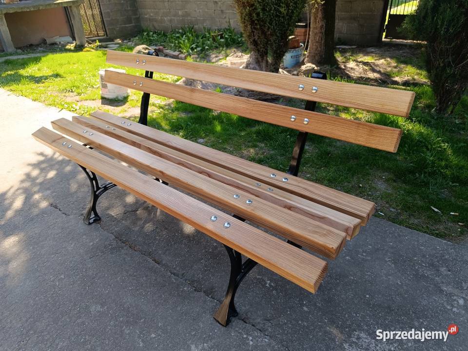 Ławka ogrodowa 150 JESION nogi królewskie styl drewno Kraków sprzedam