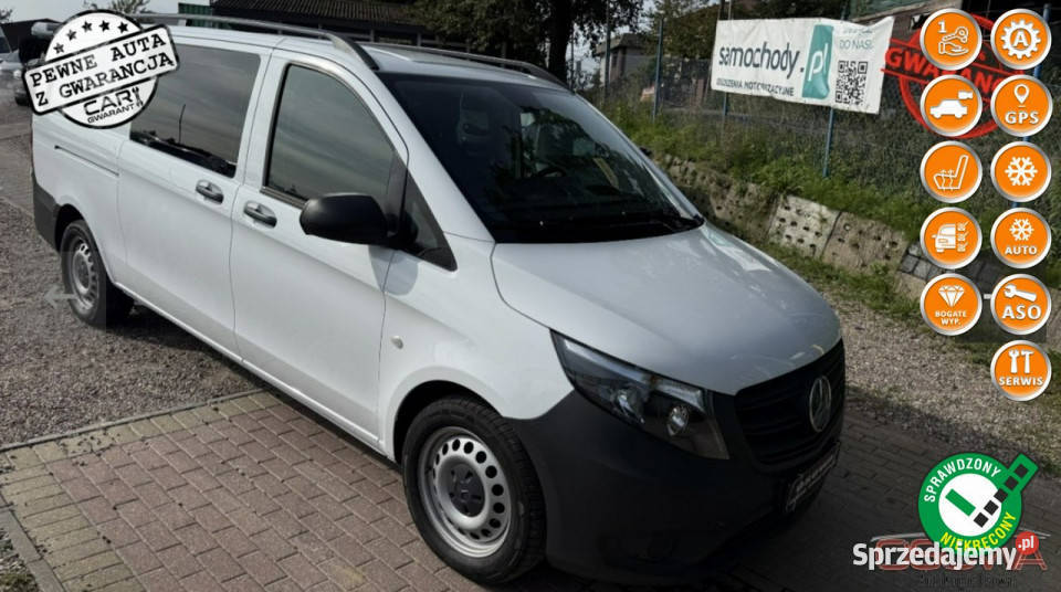 Mercedes Vito BRYGADÓWK 6 OS LONG BOGATO klimatyzacja Gdańsk