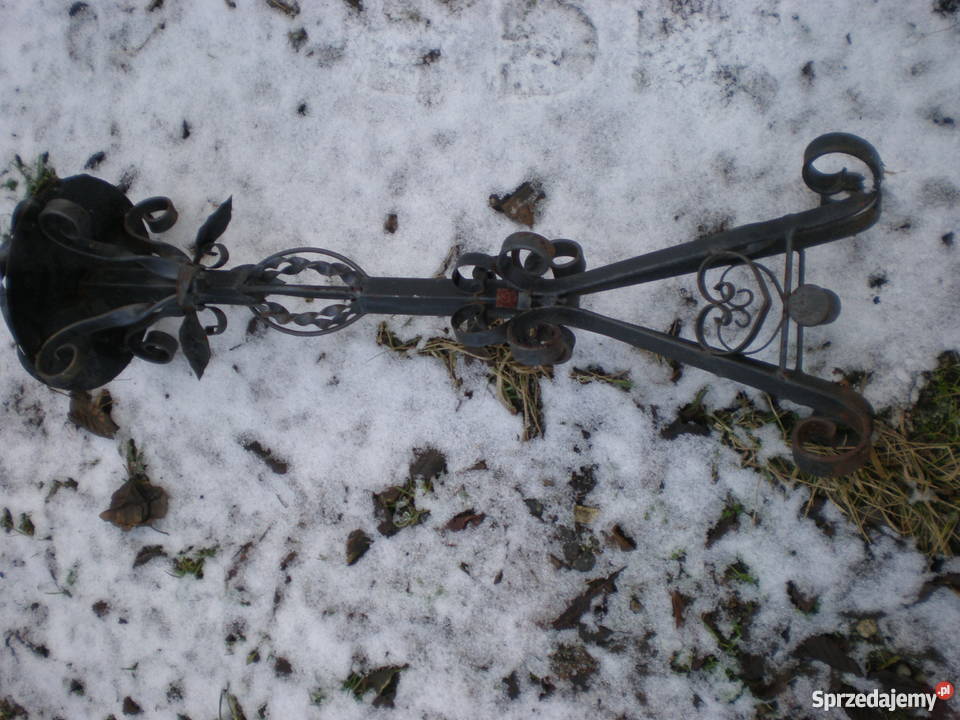 Pięknyręcznie robionyduży kwietnik ze stali inny kolor