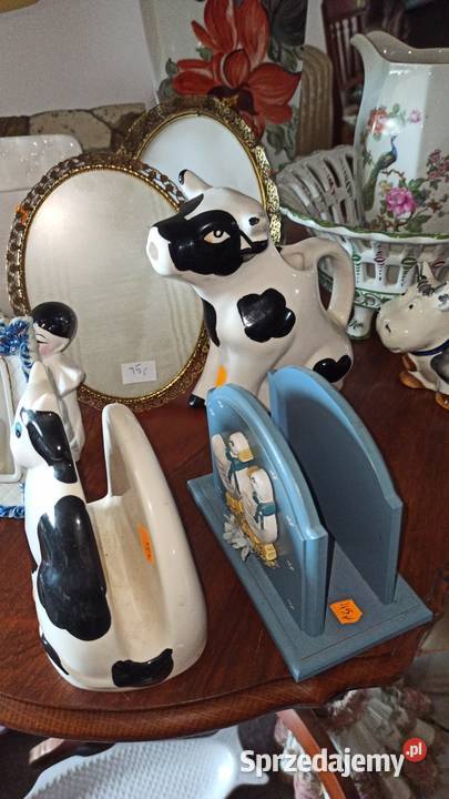 Drewniany serwetnik z gąskami Drugi z krówką Gdańsk