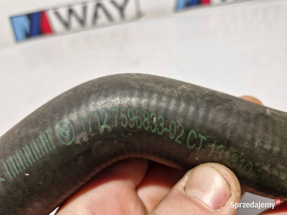 BMW F20 F21 F30 F31 RURKA PRZEWÓD WĄŻ CHŁODNICY