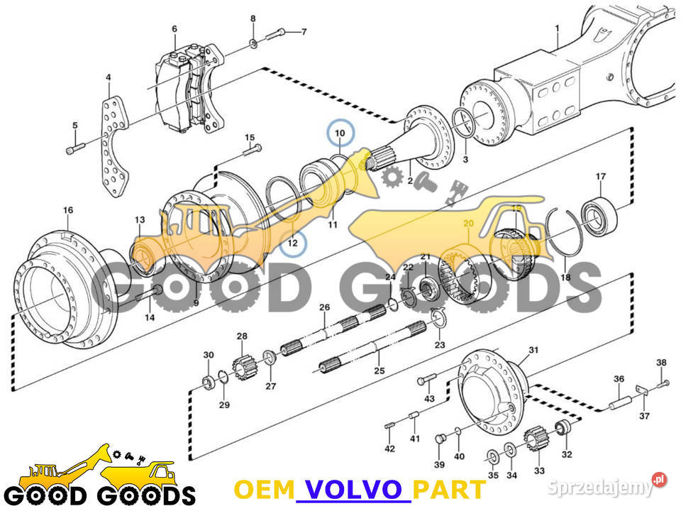 VOLVO USZCZELNIACZ PIASTY 11034102 ORING mazowieckie Władysławów