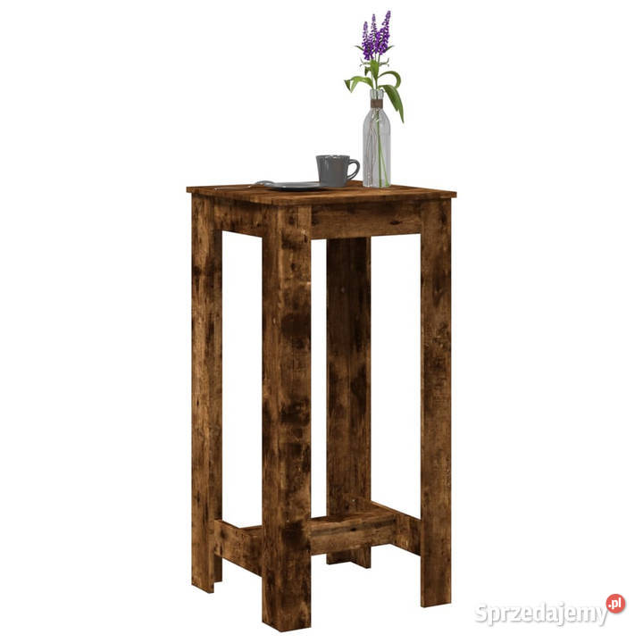 Stolik barowy przydymiony dąb 51x50x1035
