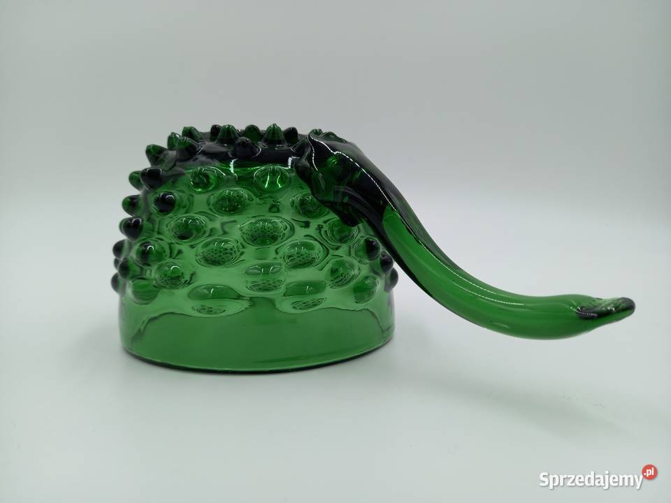 Murano patera szmaragdowe grube szkło Wrocław