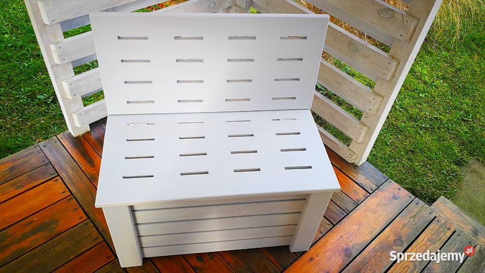 Skrzynia ze składanym oparciem ławka z oparciem Radków
