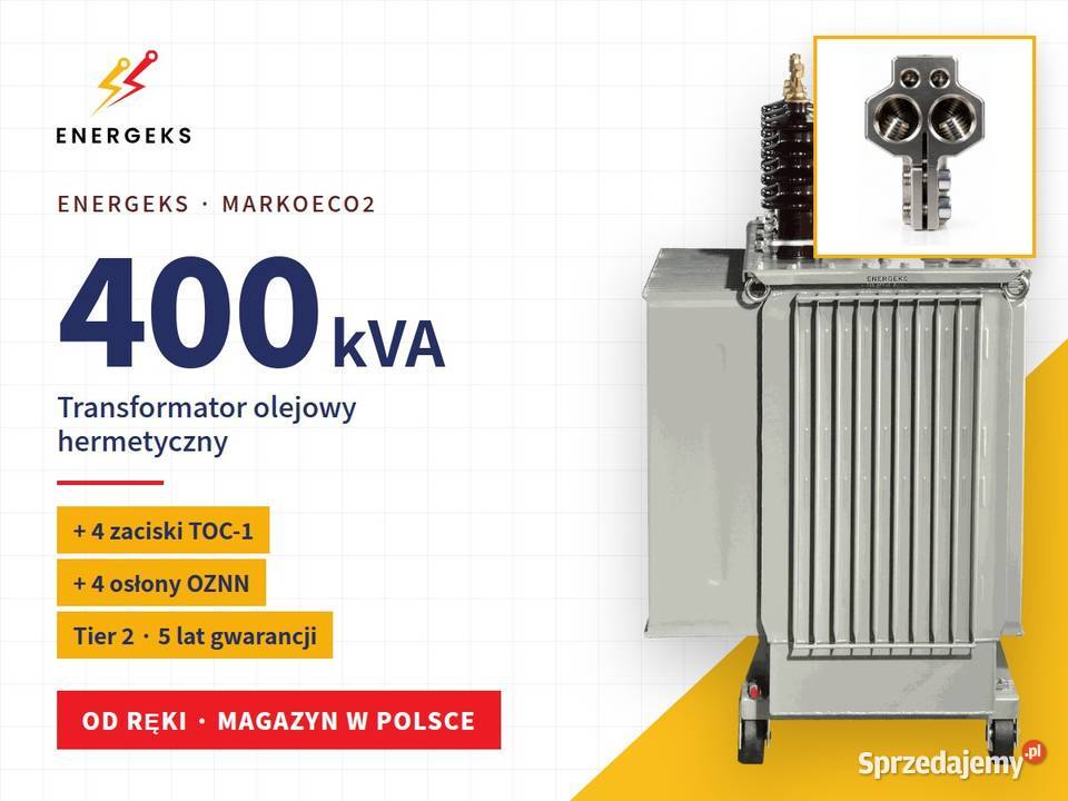 Transformator olejowy 400 kVA z zaciskami nN
