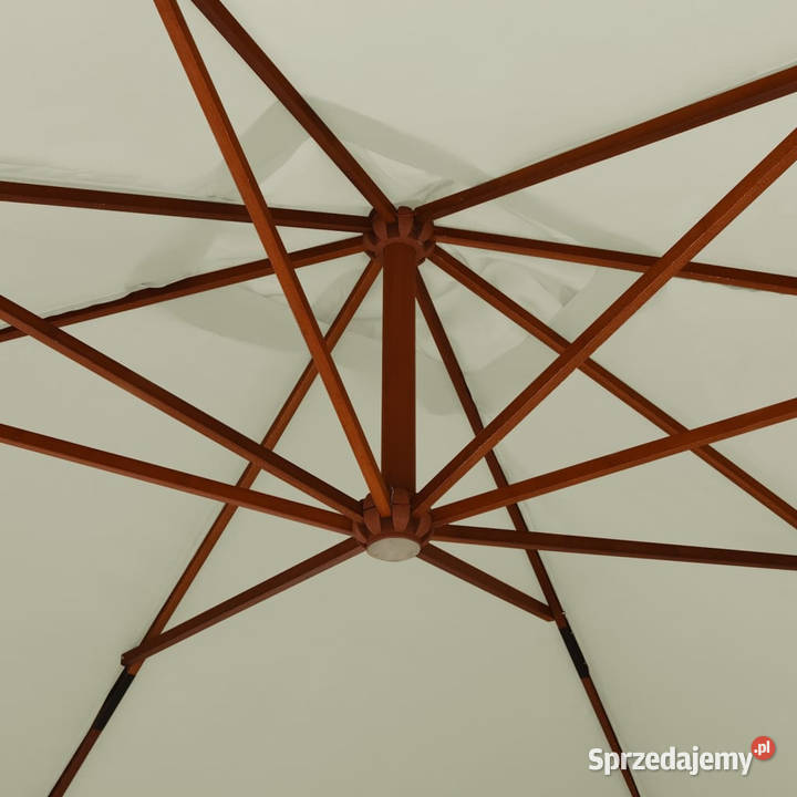Wiszący parasol z drewnianym słupkiem 400x300 mazowieckie Warszawa