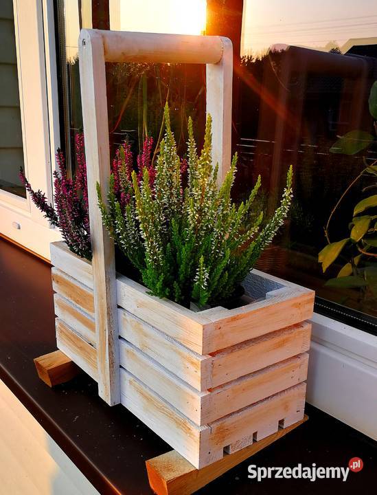 Doniczka drewniana osłonka drewniana Radków