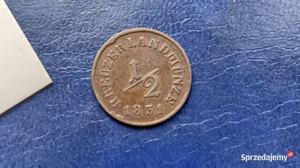 Stare monety 12 krajcar 1831 Niemcy Saksonia podkarpackie Lesko sprzedam