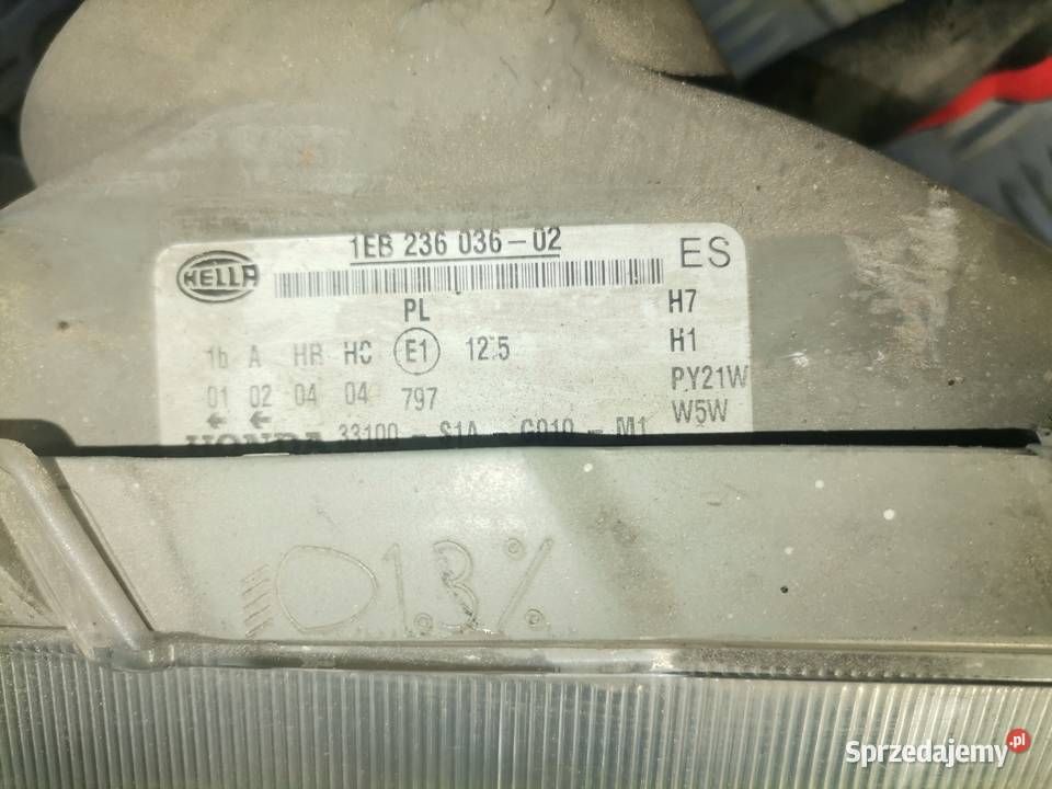 Lampy Przód Kpl Honda Accord Wisznice