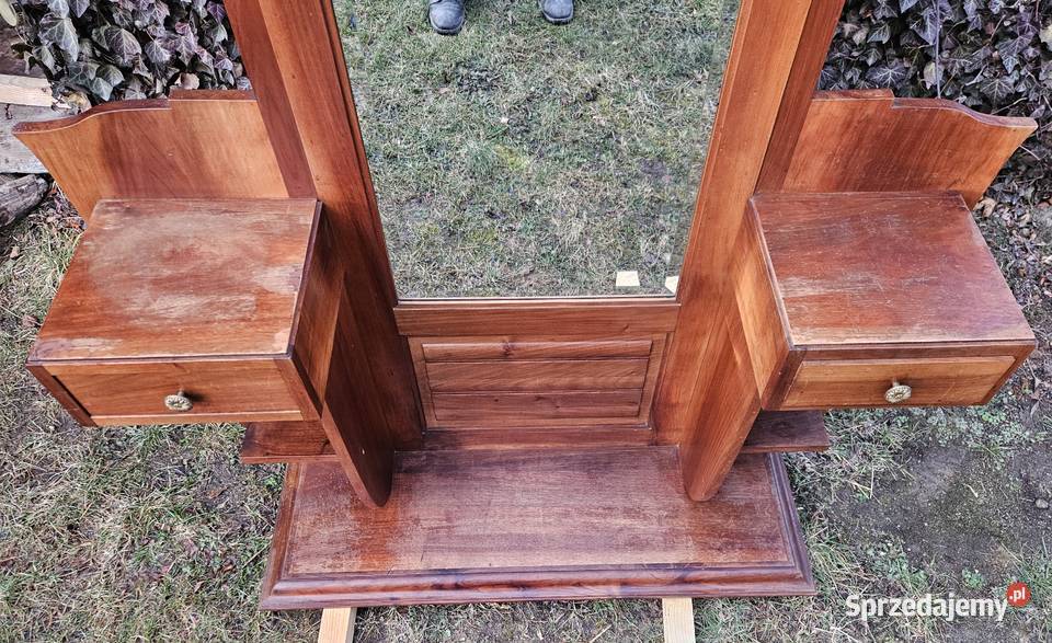 szafka z lustrem drewniana