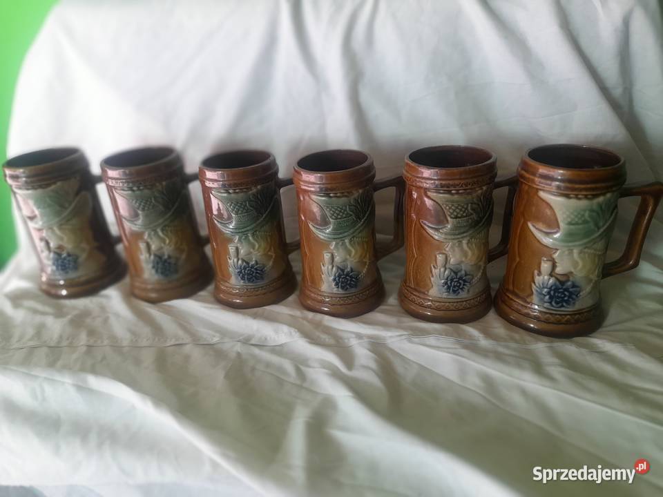 Stary dzban kufel 6 sztuk Oleśnica