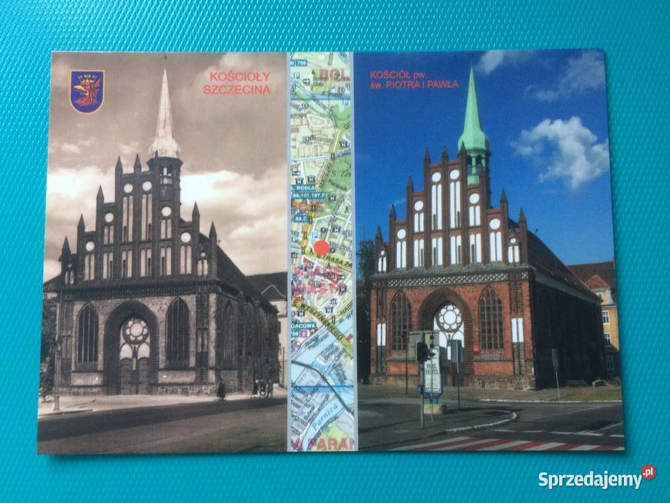 914 Kościoły Szczecina Widok Z Lat 1939 i 2005 Szczecin