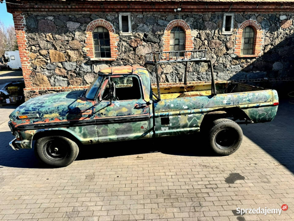 Ford inny F250 1970 V8 360 pickup z potencjalem zielony lubuskie Sulechów