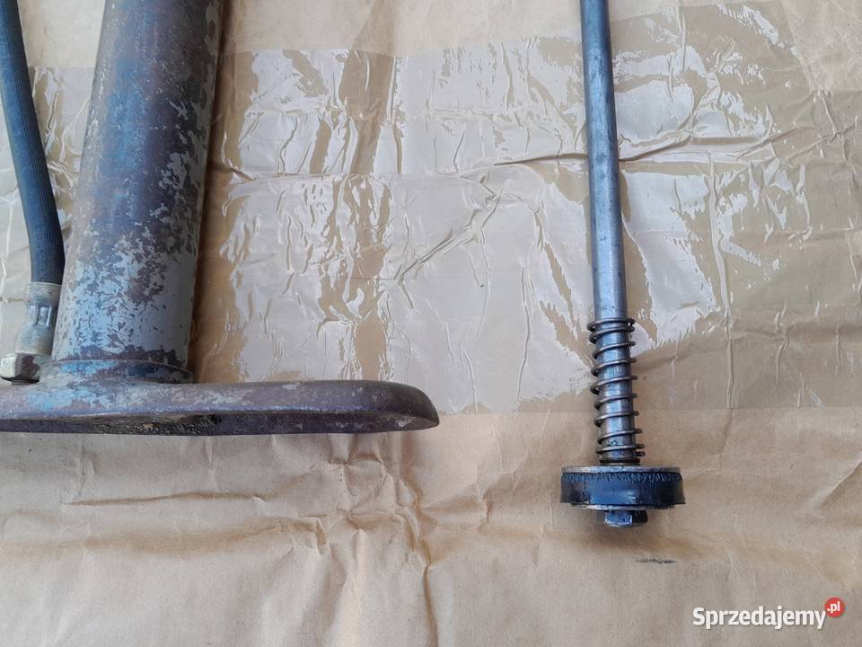 Pompka rowerowa metalowa stojąca słupkowa z Polkowice