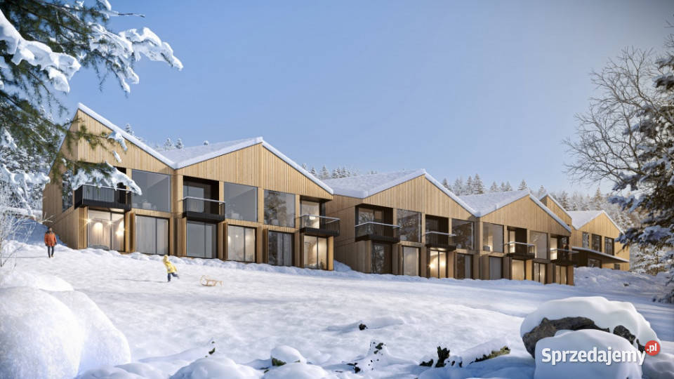 Nowoczesne apartamenty w Szczyrku z widokiem na garaż Nieruchomości śląskie Szczyrk