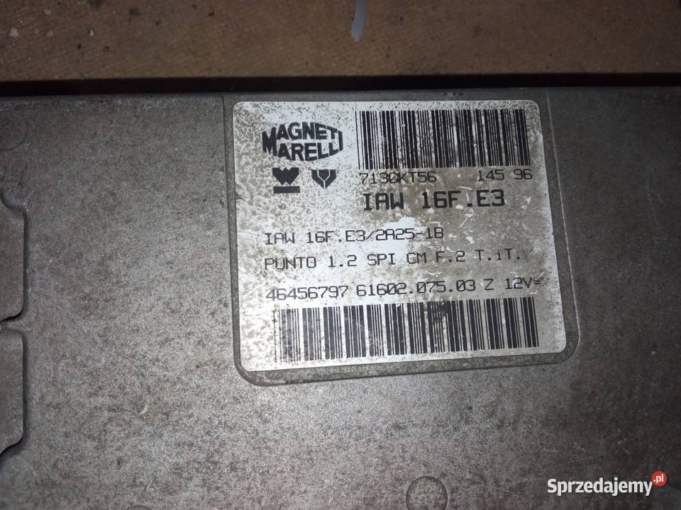Fiat Punto Seicento 12 SPI komputer imo kluczyk Poznań sprzedam