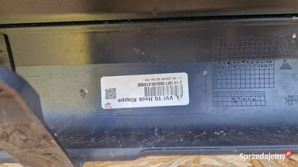 VW T6 PDC ZDERZAK TYLNY TYŁ 7LA807417 wielkopolskie Słowikowo sprzedam