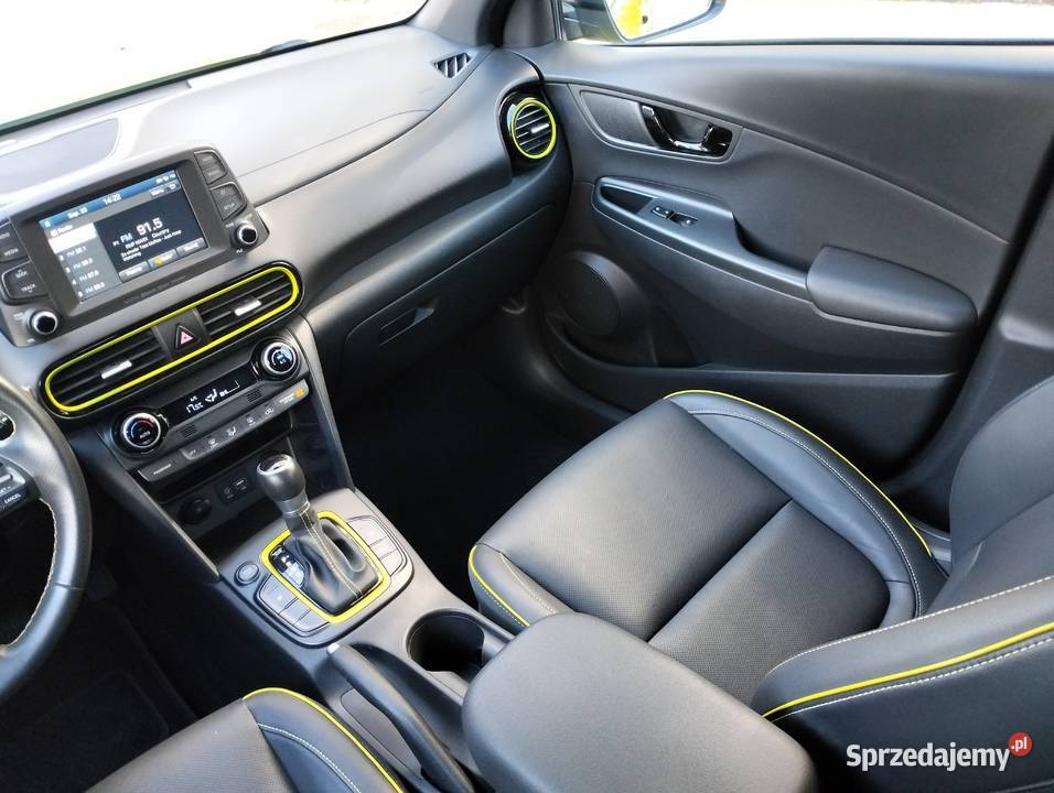 Hyundai Kona LIMITED 16 LIME GREEN skóraautomat Kona pomorskie Słupsk