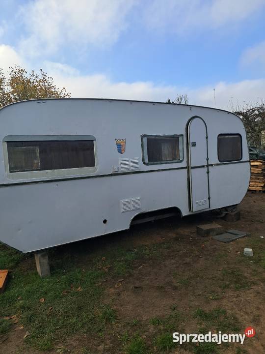 Przyczepa kempingowa 5 metrowa budowa działka Starogard Gdański sprzedam