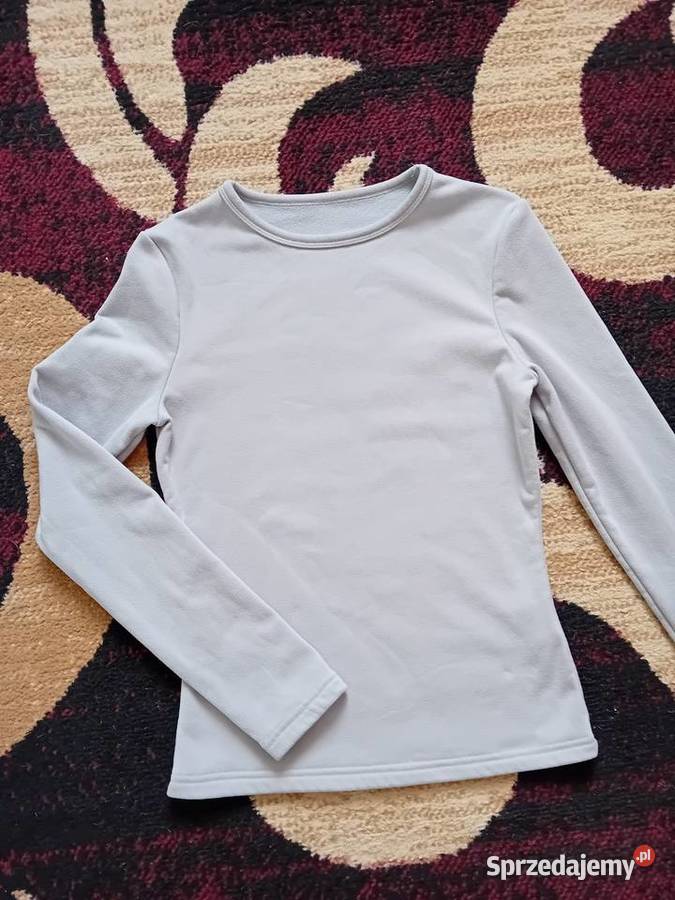Szara bluzka z długim rękawem Moda i Styl Warszawa