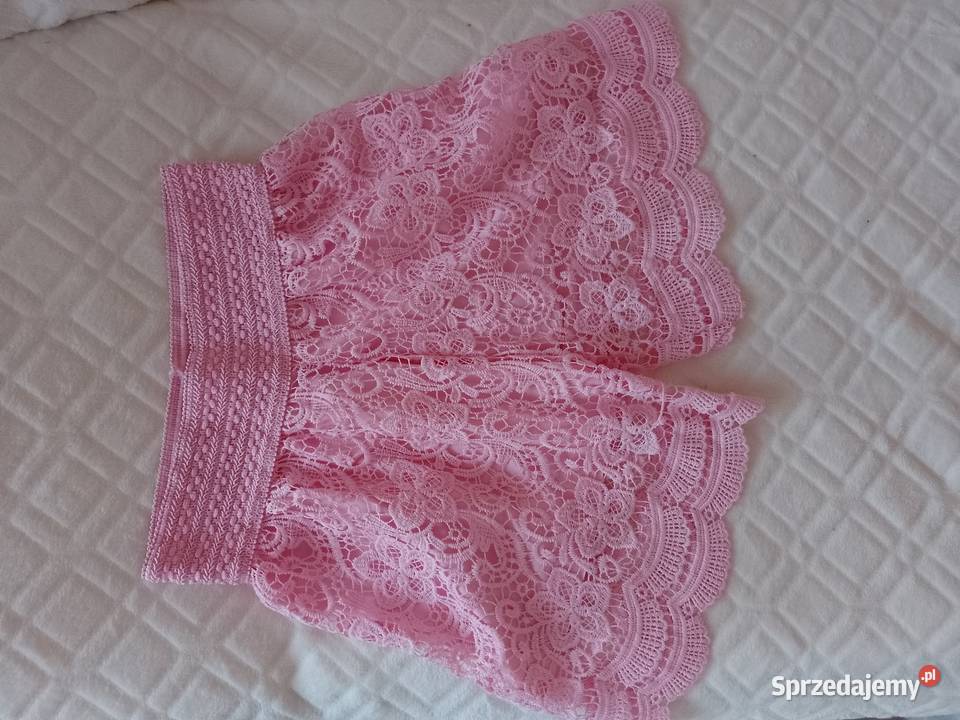 SM Ekskluzywne różowe szorty ażurowe z Londynu Inny wzór Kraków