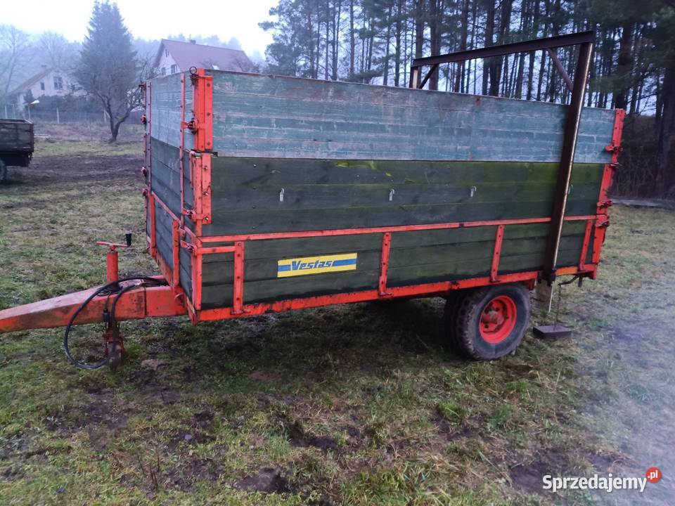 Przyczepa jednoosiowa wywrotka Navtek Tim Vestas nieuszkodzony Bytów