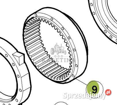 CLAAS RENAULT ATLES 936 RZ V5 Wieniec Zębaty
