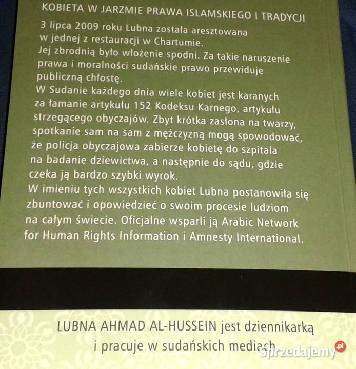 40 batów spodnie Lubna Ahmad AlHussein Rok wydania 2012 Chełm