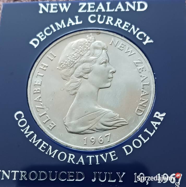 1 Dolar Nowa Zelandia 1967 r Mennicze oryginał wielkopolskie