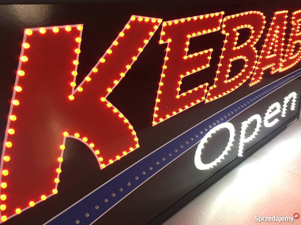 Reklama diodowa KEBAB 100x40 zewnętrzna Pomiechówek
