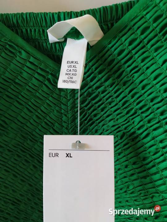 Sukienka zielona midi HM bawełniana 44 46 xxl Koszalin