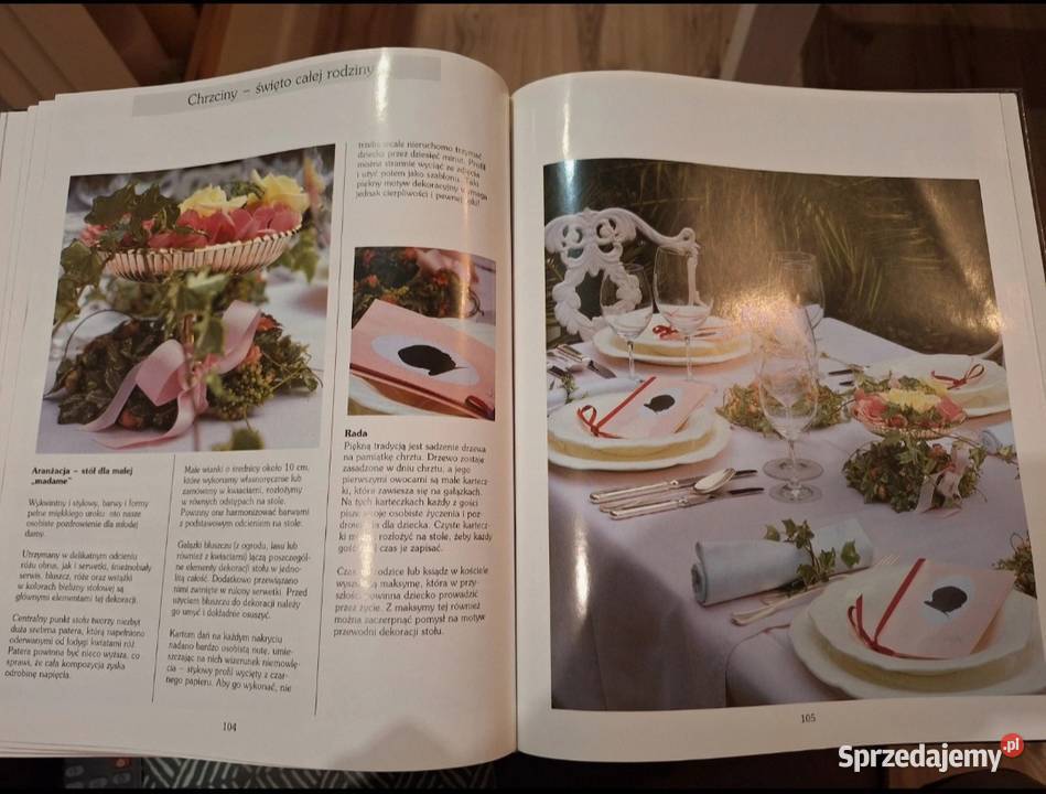 Książka poradnik Sztuka nakrywania do stołu