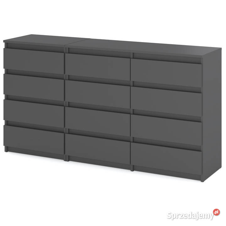 Komoda 12 Szuflad Szafka Nowoczesna Szara Mat Elbląg sprzedam