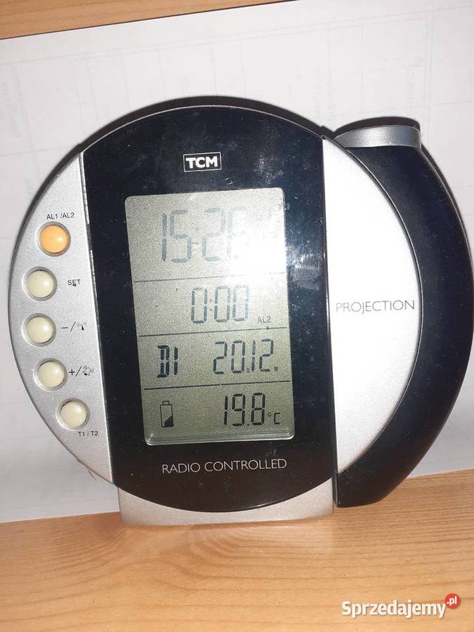 Zegar z Wyświetlaniem Termometr Radio Control Kraków
