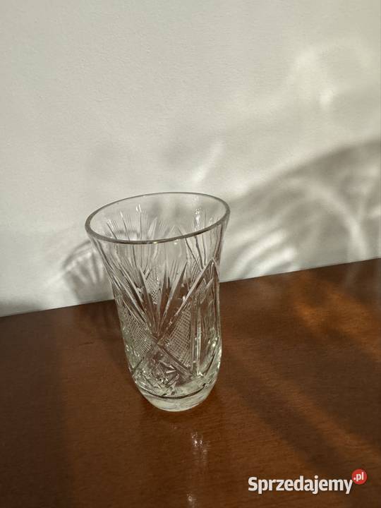 Szklaneczki kryształowe z czasowPRL lata 70 te