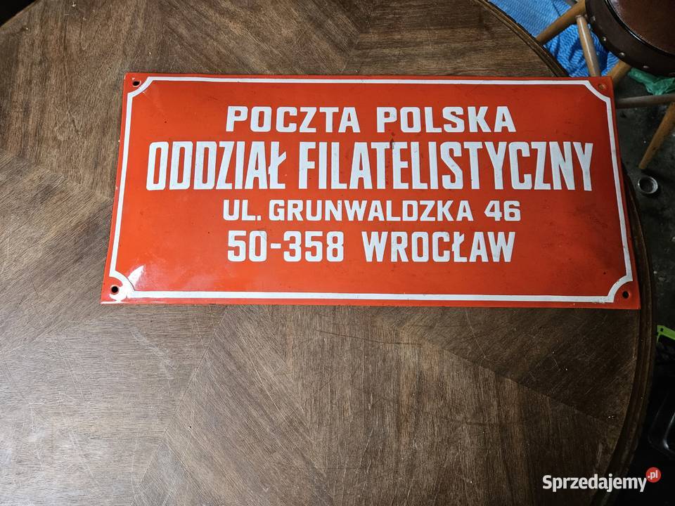 Tablica poczta Polska 145 Antyki Poznań sprzedam