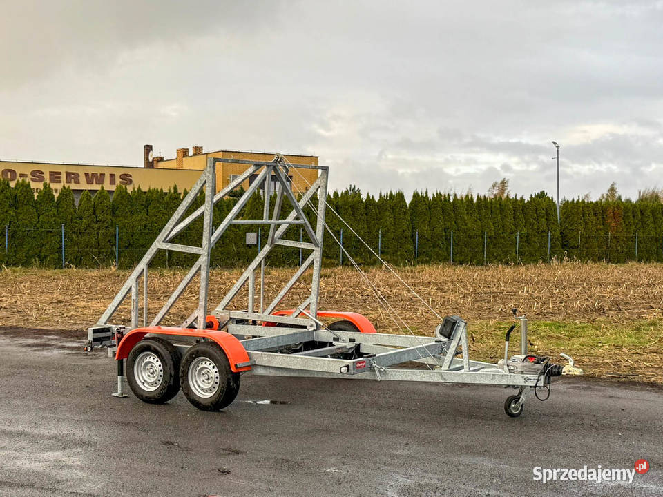 Przyczepa kablówka do bębnów kabli drutów Poznań