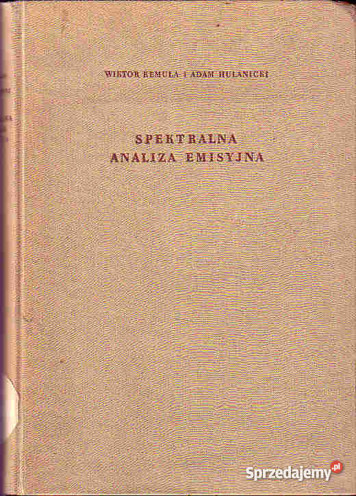 4100 SPEKTRALNA ANALIZA EMISYJNA WYBRANE ZAGADNI Książki i Podręczniki