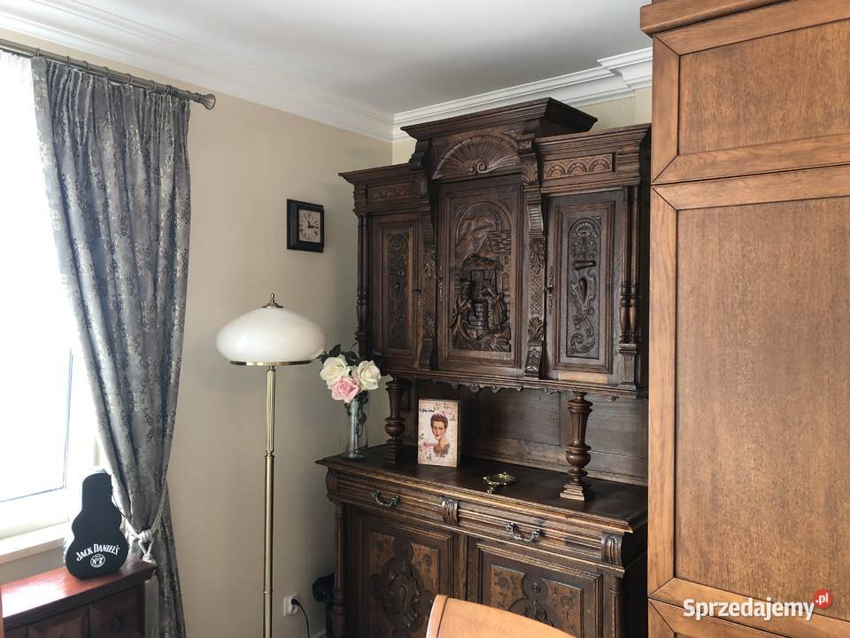 Kredens dębowy w stylu gdańskim ANTYK Gdańsk