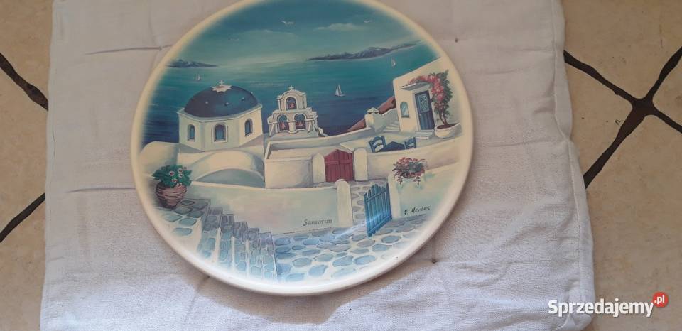 Souvenir Talerz ozdobny z piękną grafiką Rybnik