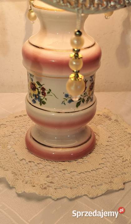 dwie porcelanowe włoskie lampki nocne vintage Warszawa