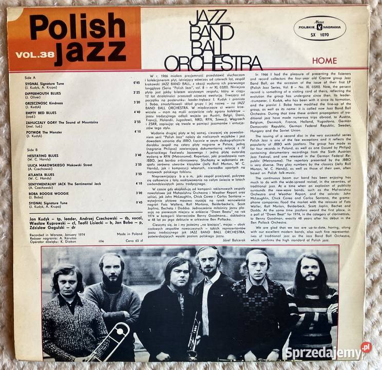 Jazz Band Ball Orchestra Home Szczecin sprzedam