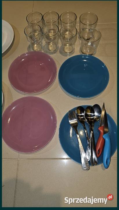 IKEA szklankiTalerze deserowe sztućce Pułtusk sprzedam