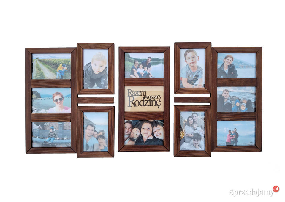 Drewniana Multirama Ramka na 12 zdjęć 10x15 sprzedam